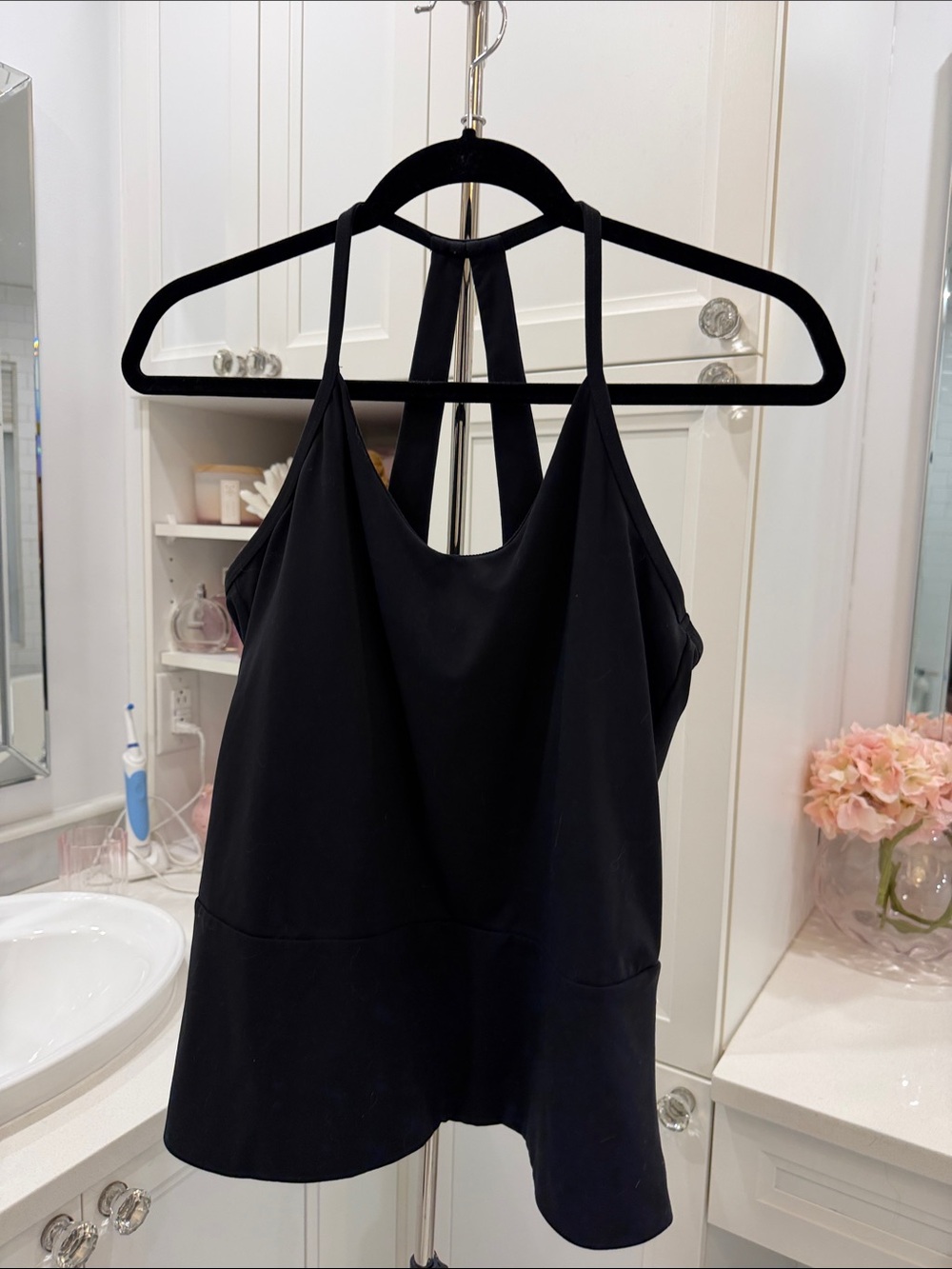 Fabletics Black Double-Strap Women's Camisole